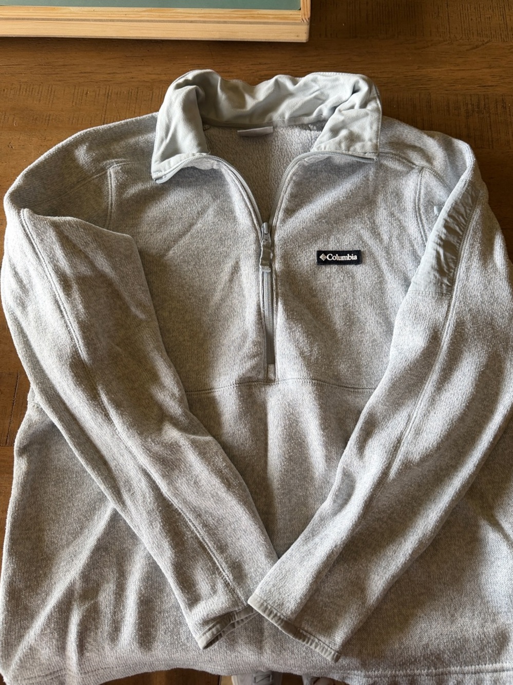 Columbia Women's Light Gray Half-Zip Fleece Pullover